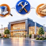 Illustration representing Home Depot as a one-stop home-improvement retail company