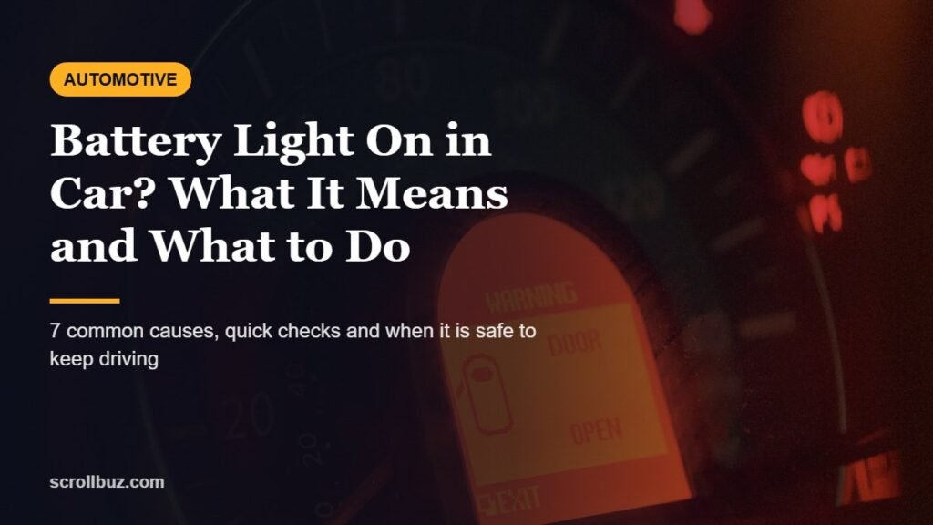 Battery Light On in Car? What It Means, 7 Causes and What to Do 7 Battery Light On in Car? What It Means, 7 Causes and What to Do