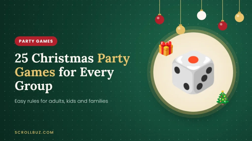 Christmas party games for adults, kids and families with easy rules