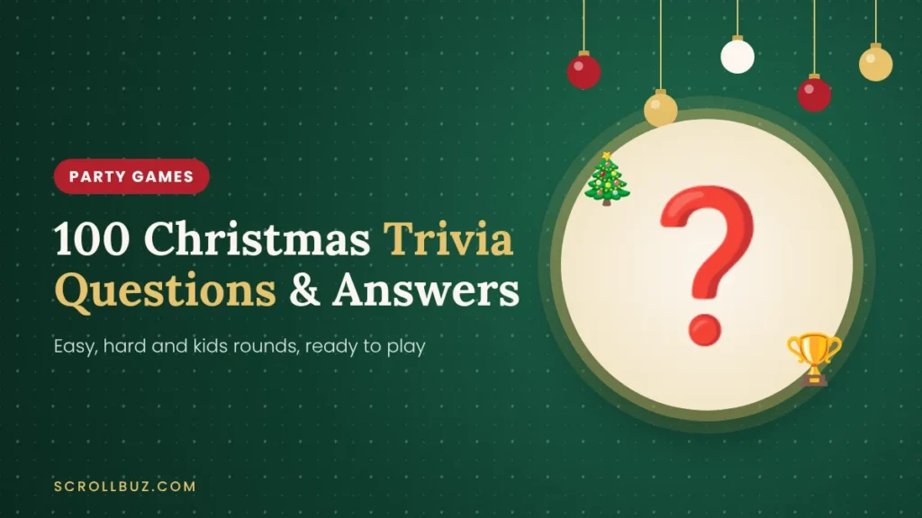 Christmas trivia questions and answers with easy, hard and kids rounds
