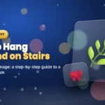 How to Hang Garland on Stairs (No Nails, No Damage): Step-by-Step Guide