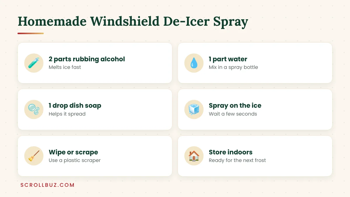 How to Defrost Car Windows Fast (Inside and Outside): 8 Proven Methods 4 Homemade windshield de-icer spray recipe with rubbing alcohol and water