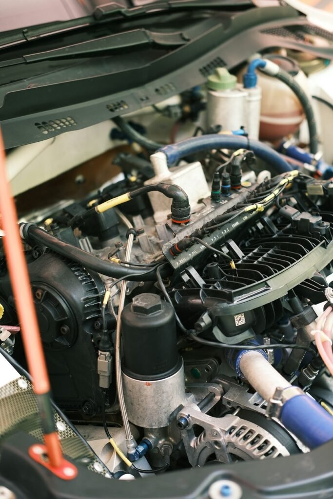 How to Change a Car Air Filter: Easy 10-Minute DIY Guide (With Photos) 3 Car engine compartment with the hood open, ready for an air filter change