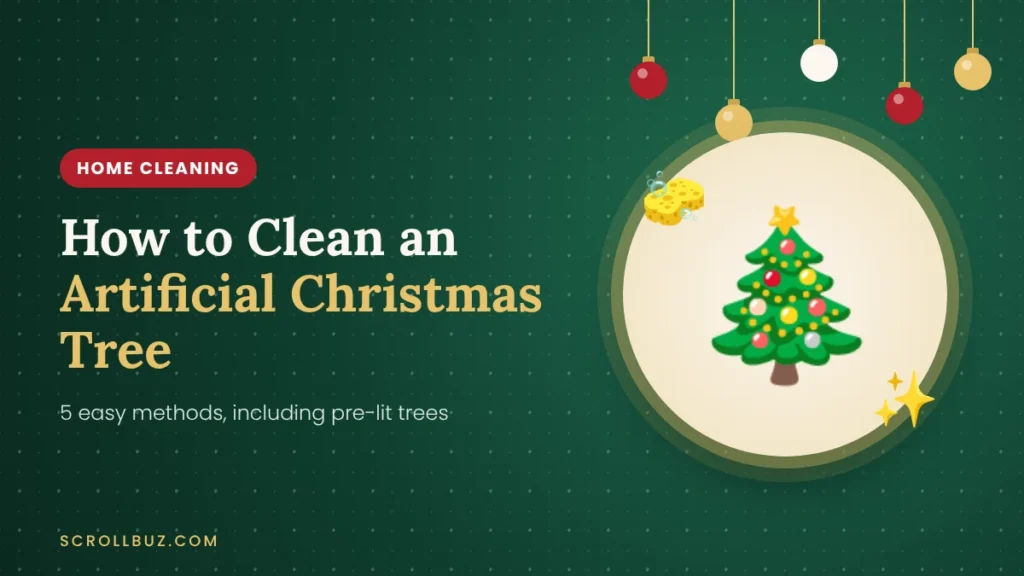 How to clean an artificial Christmas tree including pre-lit and flocked trees