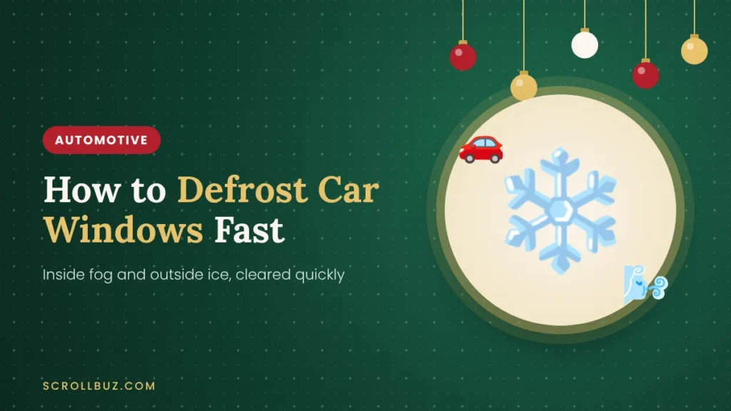 How to defrost car windows fast inside and outside in winter