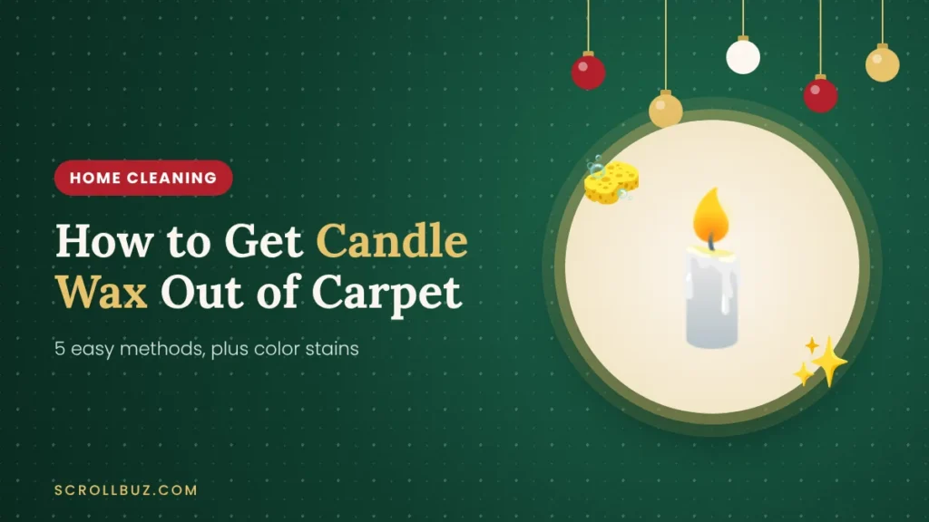 How to get candle wax out of carpet with ice, iron and paper bag methods