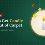 How to get candle wax out of carpet with ice, iron and paper bag methods
