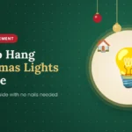 How to hang Christmas lights outside on a house step by step without nails