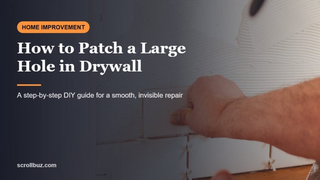 How to Patch a Large Hole in Drywall: Step-by-Step DIY Guide 8 How to Patch a Large Hole in Drywall: Step-by-Step DIY Guide
