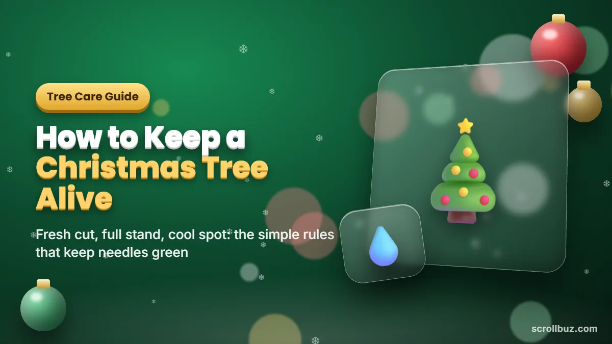 How to Keep a Christmas Tree Alive: 5 Steps That Keep Needles Green