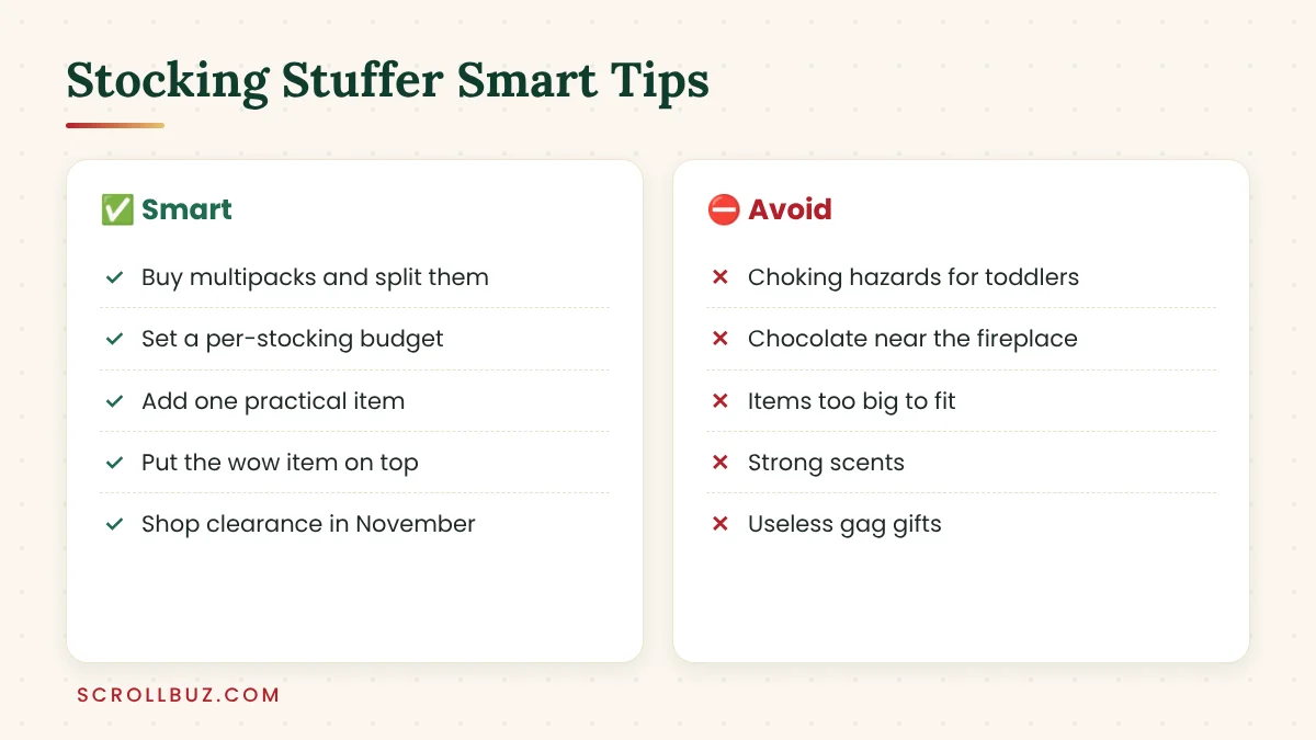 Smart stocking stuffer tips and items to avoid